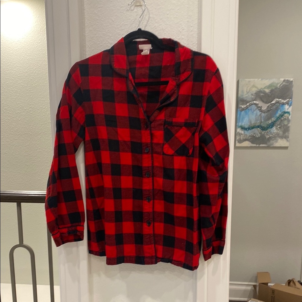 Buffalo Plaid Button-Up Shirt - Picture 1 of 4
